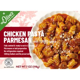 MISS OLIVE'S Chicken Pasta Parmesan with Tomato Sauce Microwavable Meal (Pack of 3)