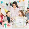 RANERVZ Birthday Guest Book Decorations, Giant Birthday Signing Card for