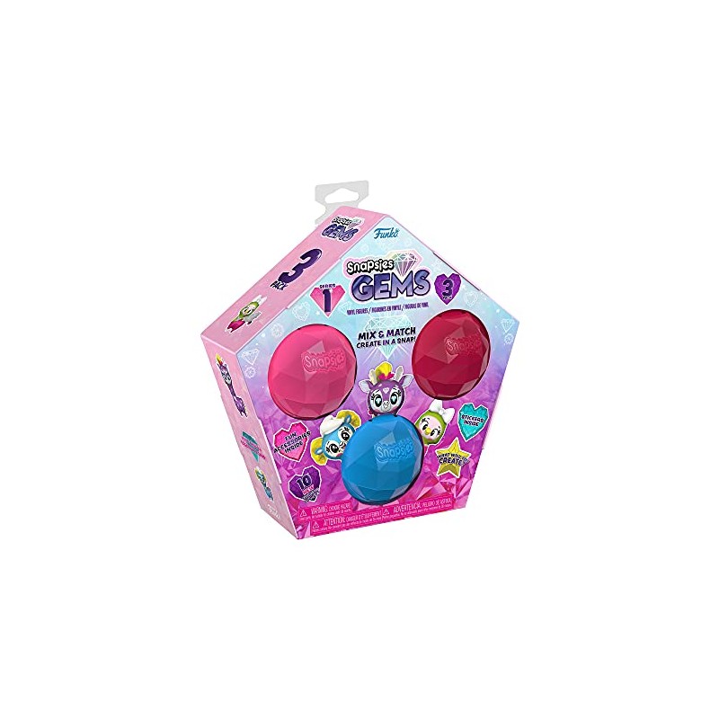 Funko POP Snapsies: Wave 3 Gems - 3 Pack, Multicolor,