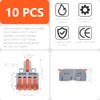 10 piezas Conectores Eléctricos, 1 Entrada y 4 Salida, Conectores