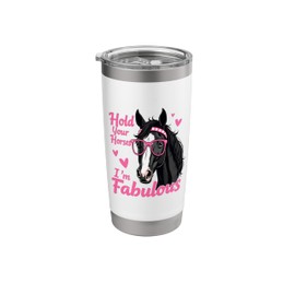 Cute Horse Lover Sarcastic Attitude Western Horseback Riding Stainless Steel Insulated Tumbler