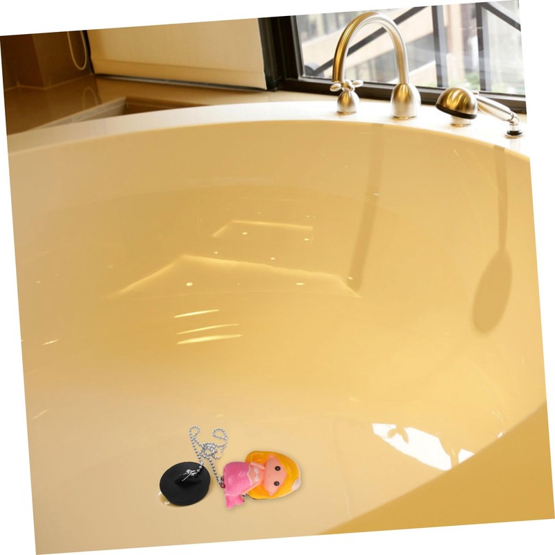 TEHAUX Mermaid Rubber Bathtub Stopper Plug Durable Drain Stopper for