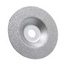 LDEXIN 4 Inch Diamond Grinding Cup Wheel for Granite Marble Iron Steel Masonry Convex Vacuum Brazed Grinding Disc Fits 5/8 Inch Arbor