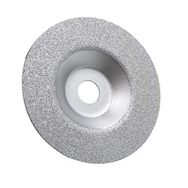 LDEXIN 4 Inch Diamond Grinding Cup Wheel for Granite Marble Iron Steel Masonry Convex Vacuum Brazed Grinding Disc Fits 5/8 Inch Arbor