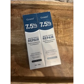 Croent 7.5% nHAP White Tooth Repair Hydroxyapatite Toothpaste, Lot of 4 Tubes