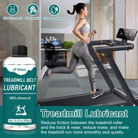 1DFAUL 500ml Treadmill Oil Belt Lubricant, Silicone Treadmill Lubricant for Belt High Temperature Resistance, Reduces Friction, Noise & Wear, Suitable for Various Treadmills Models