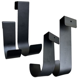 Primal Accessories Pool and Garden Railing Fence Hook Slip-on PRAFHBLK-4 4 Piece Black Adjustable Kit Fits 3/4 Inch to 1-1/8 inch