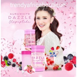 AURA WHITE  DAZZLE COLLAGEN BEAUTY With CUP. 800g X 1. Super Effective 👌