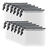 D-KINGCHY 24Pcs Zipper Storage Bags, Plastic Mesh Zippered Pouch for