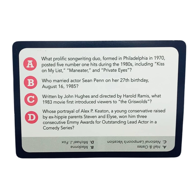 You Gotta Know 1980s - Trivia Game