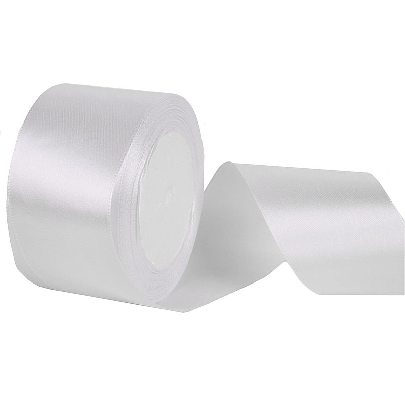 SWTOOL 2" Wide Single Face Satin Ribbon Roll for Wedding,