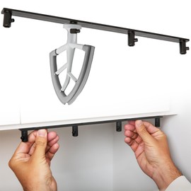 IMPRESA Utensil Holder - 13 In x 0.75 In x 1 In - Compatible with KitchenAid Mixer Attachments - Stand Mixer Mount & Kitchen Accessory Organizer