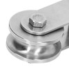 2PCS Cable Pulley Wheels 360 Degree Rotation Stainless Steel Pulley