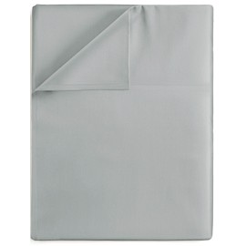 Twin XL Size Flat Bed Sheet - Hotel Luxury Single Flat Sheet Only - Wrinkle Free & Fade Resistant Flat Sheet - Extra Soft, Comfy & Breathable Flat Sheet for Women & Men - Purple Top Flat Sheet Only