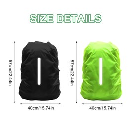 DELAESI Backpack Rain Cover 30-40L Rain Cover for Backpacks School Bag Rain Cover with Reflective Stripes Rain Cover Backpack Rain Cover School Bag for Hiking Camping Travel Cycling