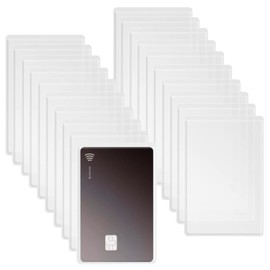 Drawheart Card Case, Transparent Card Protector Case, 10pcs/20 Pack, ID Card Holder, Bus Card Holder, Easy Access Cards, Waterproof, Dustproof, Magnetic, Anti-false Reading, Wear-Resistant, 20pcs