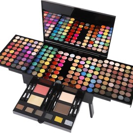 Makeup Sets Full Kits - 190 Colors Cosmetic Gift Set with Eyeshadow, Blush, Eyebrow Powder, Face Concealer, Eyeliner Pencil, and Full-Size Mirror, Complete Makeup Palette Kit - Color: SET B