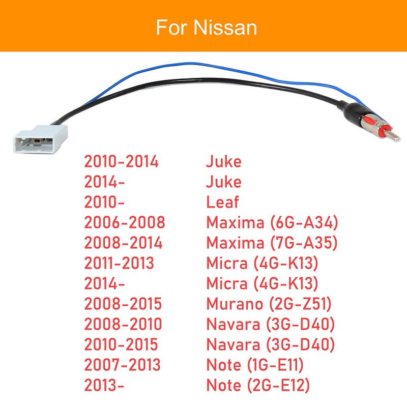 RED WOLF Car Stereo Antenna Adapter Select for Nissan Altima