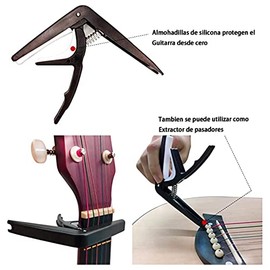 Kit de 70 Piezas Accesorios para Guitarra, Kit para Guitarra Acustica, incluyendo cuerda de guitarra acustica, Afinador, Púas para Guitarra, Herramienta de Retención 3 en 1 y Más es el regalo perfecto