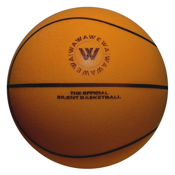 WAWAWEWA The Official Silent Basketball | Size 7 (29.5") ; Foam Ball for Quiet Dribbling and Indoor Training