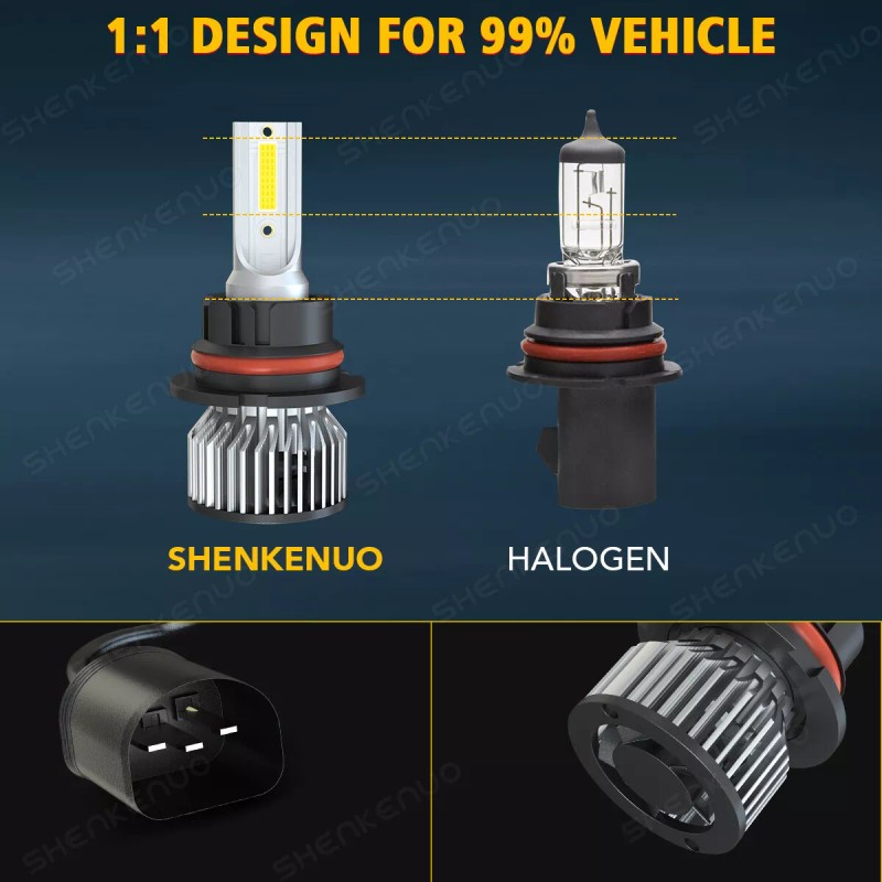 SHENKENUO For 2005-2019 Nissan Frontier 4x High&Low Beam LED Headlight
