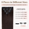 Tess Clip-In Real Hair Extensions, Remy Human Hair Extensions, 18
