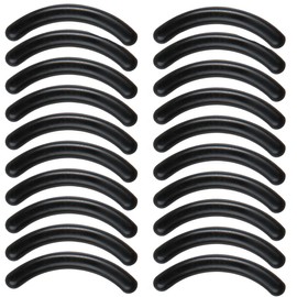 PLABBDPL 40 x Replacement Pads, Eyelash Curler Rubber, Eyelash Curler Pads, Eyelash Curler Refill Pads, Universal Replacement Rubbers for Eyelash Curler, Black Eyelash Curler Pads, Makeup Tool for