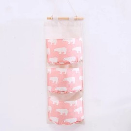 TopHomer Wall Hanging Storage Bag Waterproof Door Closet Organizer with 3 Compartments for Bedroom Bathroom Kitchen