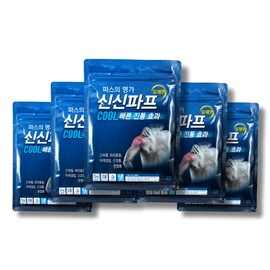 Shinsin Papcool, a renowned pastry paste, for muscle pain, back pain, stiff shoulders, all-in-one large size 25 sheets (5 sheets x 5) / 파스명가 신신파프쿨 근육통 허리통증 어깨결림 붙이는파스 일체형 대형 25매(5매입X5개)