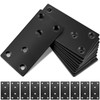 TOP-VIGOR 10Pcs Flat Brackets for Wood, 80 x 40 x