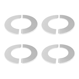 Stainless Steel Wall Split Flange, SAFYY Self Adhesive Split Pipe Flange, Round Escutcheon Plate Floor and Ceiling Plate Cover Split Flange, Suitable for Various Pipes