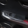 Red Black Carbon Fiber Pattern Interior Accessories Door Window Lock
