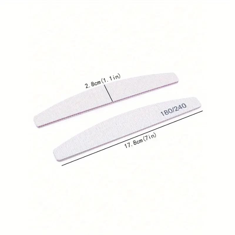 Professional Nail Files, Double Sided Emery Board for Nails 180/240