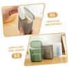 KOMBIUDA 3Pcs Small Plastic Storage Boxes with Lid Organizer for