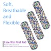 Glitter Strips Bandages for Kids - 100 Count Latex Free