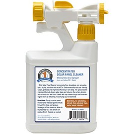 One Shot 1S-SPCHEC Solar Panel Cleaner Concentrate with Hose-End Mixing Sprayer, 32 oz (1 Quart)