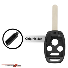 StandardAutoPart Tuff-Shield Shell Case for Remote Head Key, Rugged Design Compatible with Honda Accord Civic Pilot CR-V Element TL TSX ZDX (4 Button) (Double)