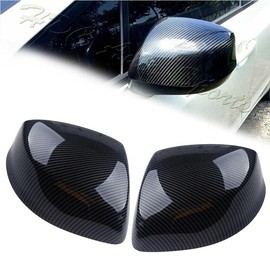 S SIZVER Exclusive MC-725-RCF Real Carbon Fiber Series Side Stick-On Mirror Cover Cap Designed for 2012-2015 Civic Sedan Coupe