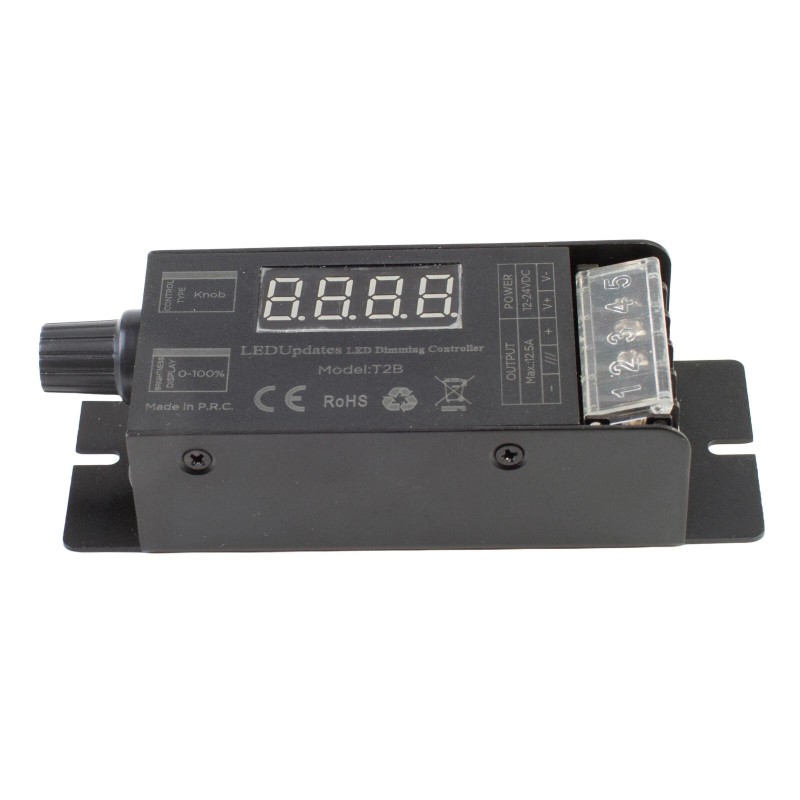 LEDupdates LED strip light dimmer, wireless remote switch controller support