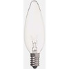 Yazawa C321410C_set Chandelier Bulbs, Clear, 10W, E14 Base, Set of