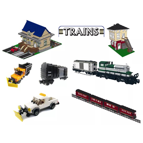 Brick City Depot Custom Brick Building 7 Train Model Instructions