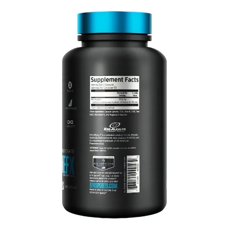 Kre-Alkalyn EFX 120 Cápsulas Creatina Monohidrato PH-Correct Sin Sabor