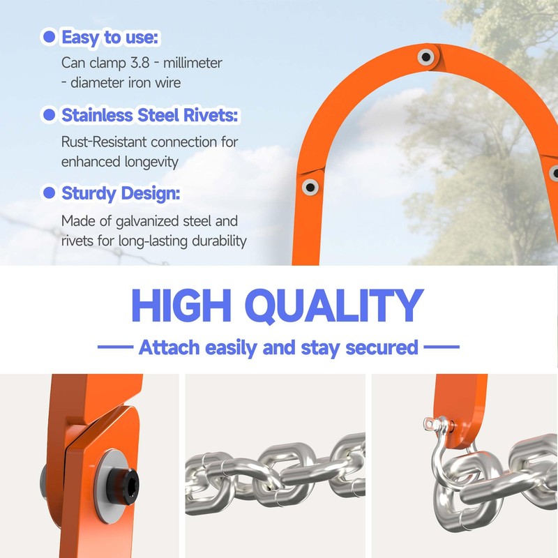 Fence Stretcher Tool Chain Link Fence Bar Puller, Heavy Duty