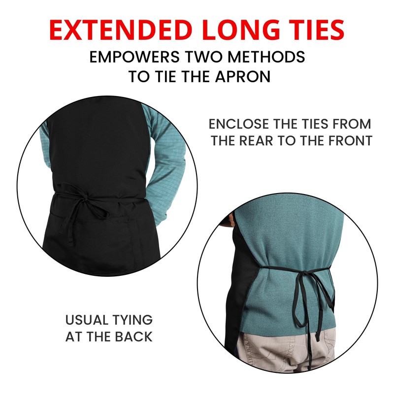 Utopia Kitchen 10 Pack Bib Apron, Unisex Adjustable Aprons with
