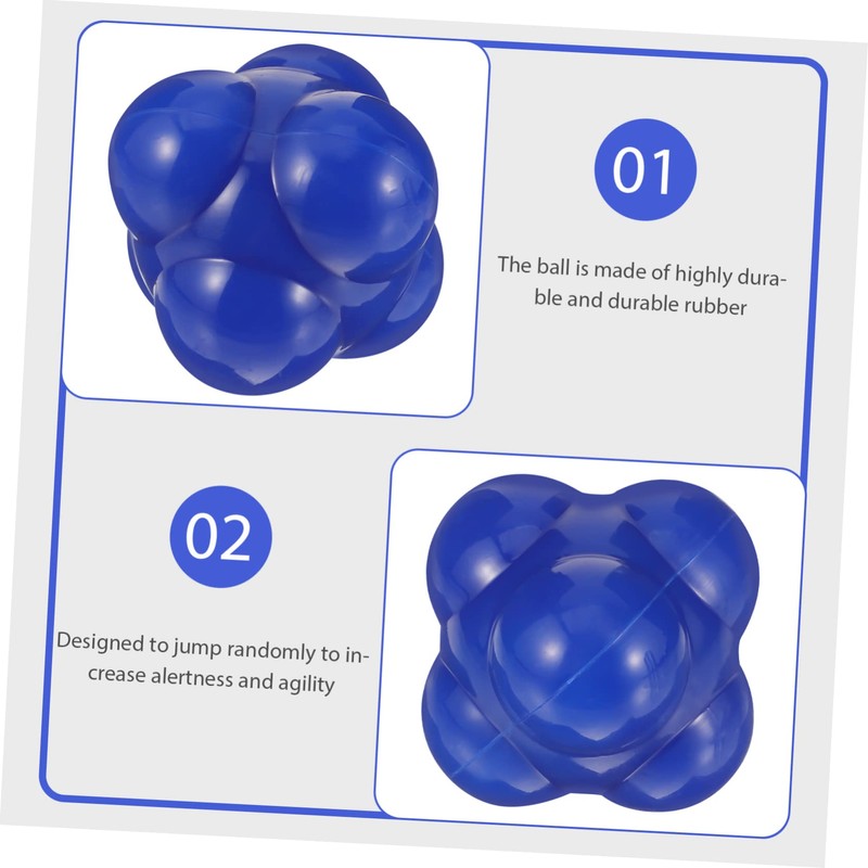 VICASKY Agility Ball Hexagonal Reaction Training Equipment for Indoor Fitness
