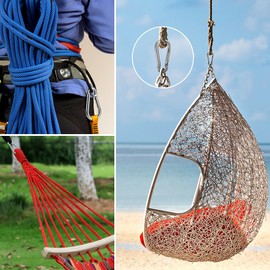 BOUMVID 4 PCS Carabiner Heavy Duty Stainless Steel 304 clips M6 Carabiner Snap Gauge Steel HookCarabine Swivel Spring Clip for Outdoor Hiking Fishing Camping (Not for Climbing)