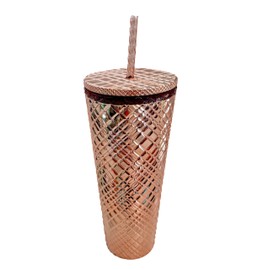 Starbucks 2023 Winter Holiday Jeweled 24oz Tumbler Cold Cup - Rose Gold