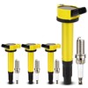 A-Premium Ignition Coil Pack and Iridium Spark Plugs Compatible with