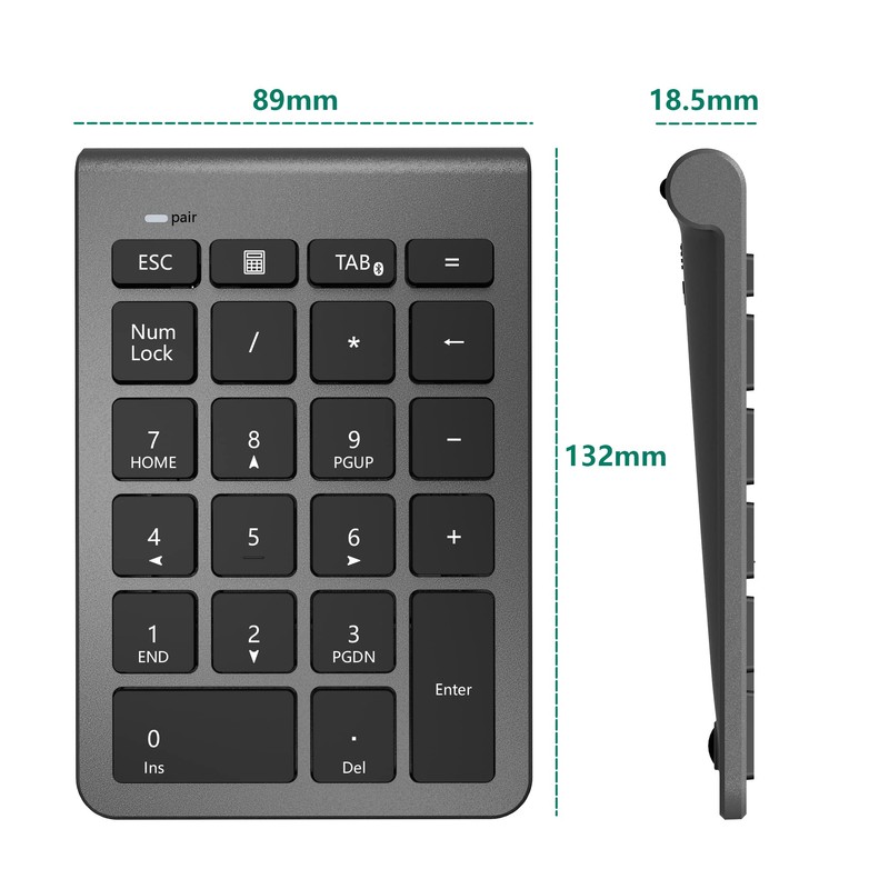 Numeric Keypad Bluetooth Wireless Tenkey Wireless Numeric Keypad Bluetooth Compatible