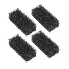 Pawfly 4 Pcs Replacement Filter Pads 11-40 L Internal Aquarium Filter, Fish Tank Filter Media Sponge, Black Bio Foam for Water Filtration